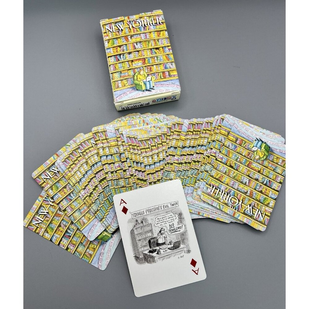 The New Yorker Book Lovers Playing Cards Cartoon Deck Poker Sized Humor